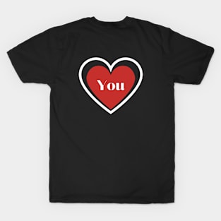 Red heart: Sweetheart T-Shirt